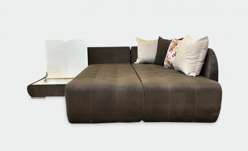 Угловой диван-кровать Дуэт шоколадный фото 2