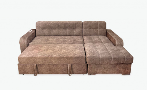 Угловой диван-кровать Августин серый правый фото 2