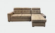 Угловой диван-кровать с оттоманкой Мартин коричневый Ткань 1