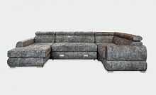 Угловой диван-кровать Прометей серый