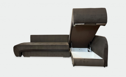 Угловой диван-кровать Дуэт шоколадный фото 4