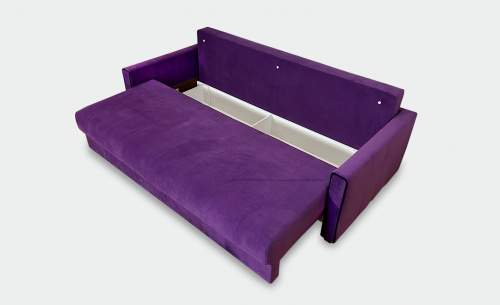 Прямой диван-кровать Бали 3 фиолетовый фото 4