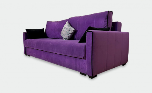 Прямой диван-кровать Бали 3 фиолетовый фото 3