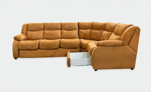 Угловой диван-кровать Орион оранжевый фото 3