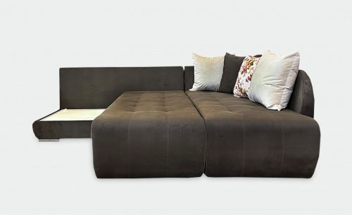 Угловой диван-кровать Дуэт шоколадный фото 3
